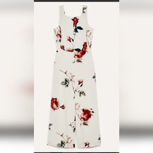 Aritzia Babaton Ecoulement Jumpsuit color Birch/Molten Size 10